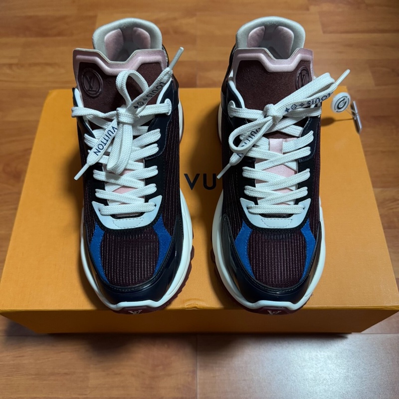 路易威登Lv Run 55老爹鞋 休閒女鞋 黑紅色 尺碼：36碼-2