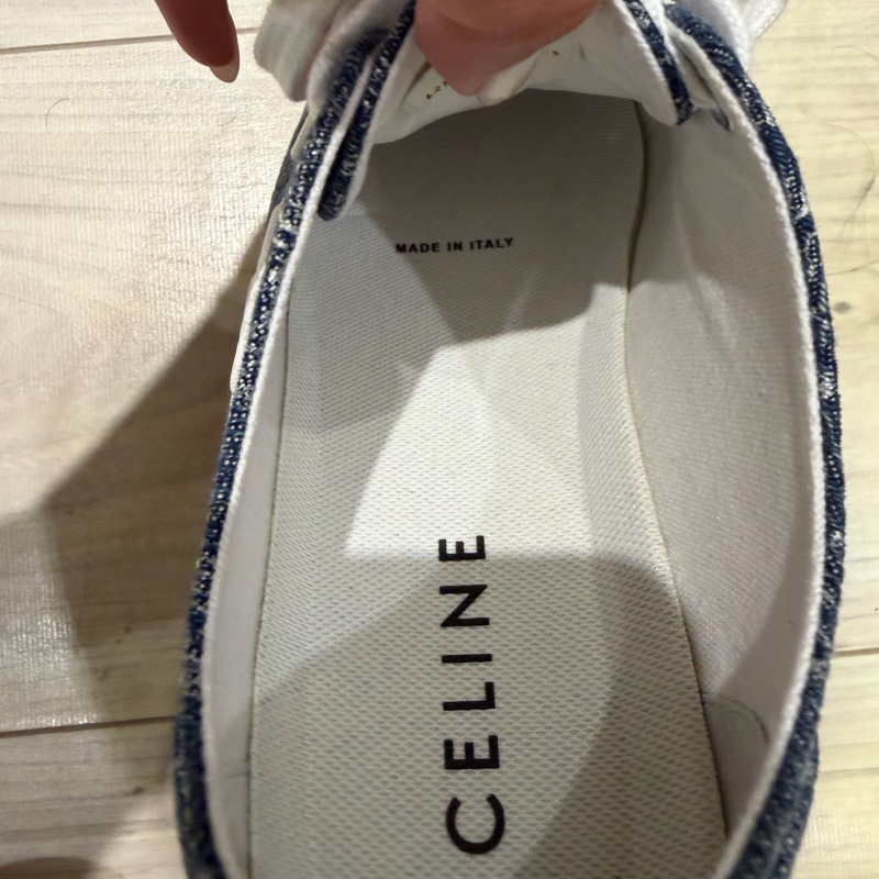 🌟Celine 經典凱旋門logo牛仔板鞋 休閒鞋-8