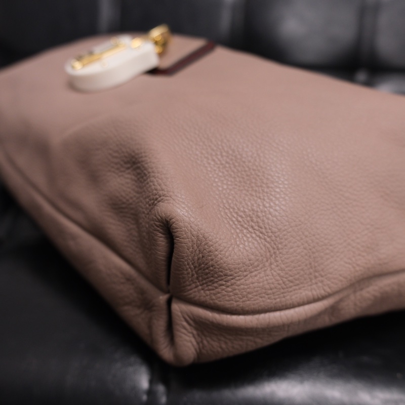 Loewe Leather Shoulder Bag 羅意威中古鎖頭Hobo bag 和尚包-15