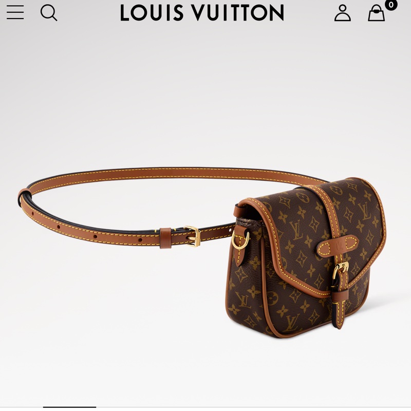 LV腰包肩包斜背包牛皮邊飾-0