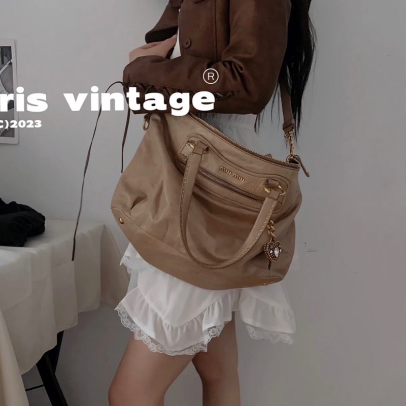 Miumiu水鑽愛心卯釘兩用包💖-0