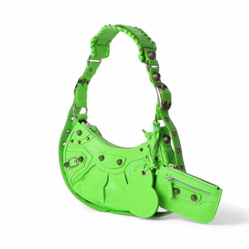 【包稅】BALENCIAGA Le Cagole XS 鱷魚皮單肩包 671309-1