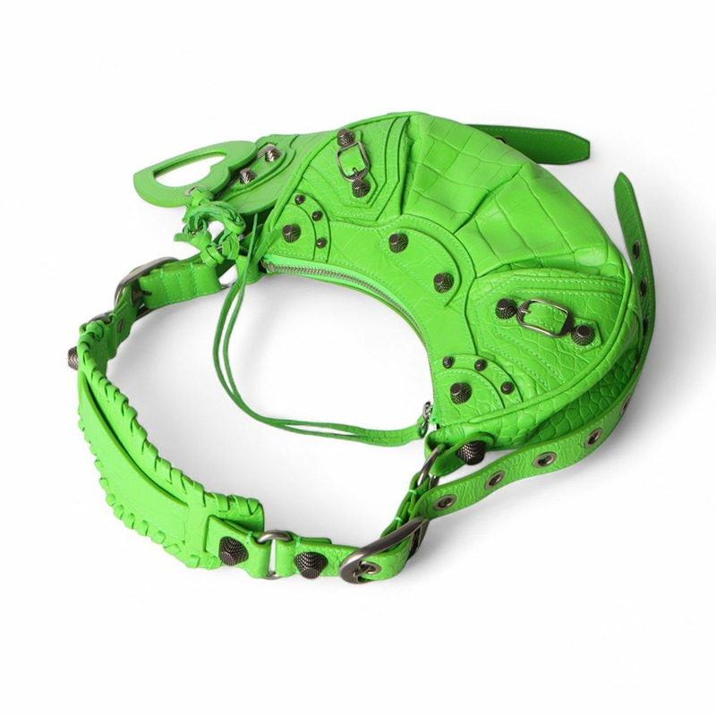 【包稅】BALENCIAGA Le Cagole XS 鱷魚皮單肩包 671309-3