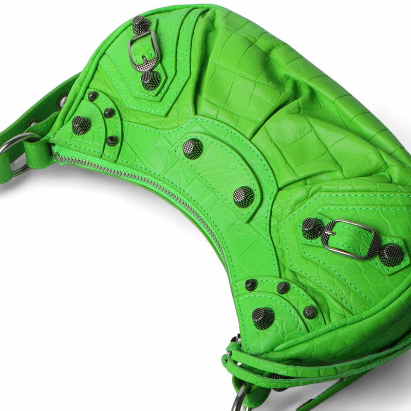 【包稅】BALENCIAGA Le Caucase XS 鱷魚皮單肩包 671309-3