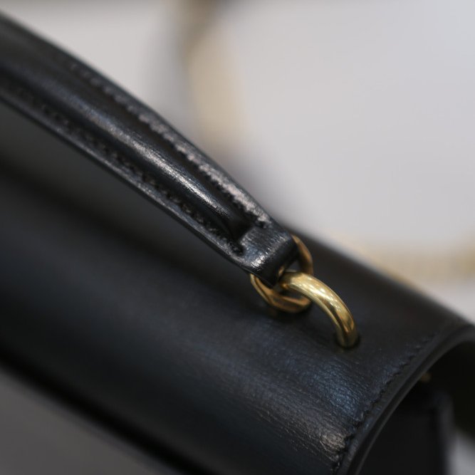 🎊新年特賣🧧Saint Laurent 533026 YSL 光滑小牛皮 Sunset WOC包 -黑色金鍊-11