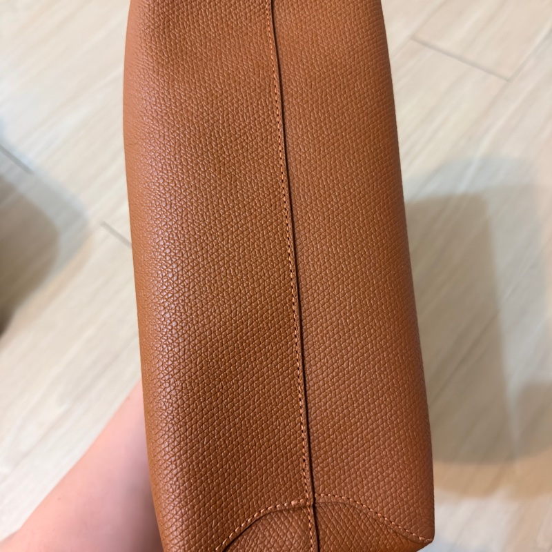 LONGCHAMP ROSEAU系列竹節卵石紋牛皮單肩包🔥粽色-3