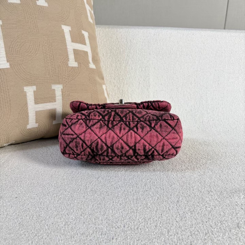 Chanel 水洗牛仔方胖子19*17*6 99新配件保卡塵袋-3