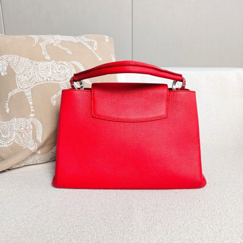 LVcapucines手提斜背包大號36*22*14  98新配件塵袋購證-6