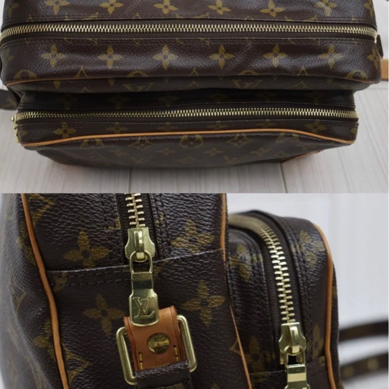 「JL精品代購」 9新 LV 老花 相機包-12