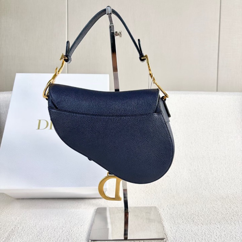 Dior 深藍色馬鞍肩背斜背包 小號 19*15*4 99新配件保卡盒子購證-5