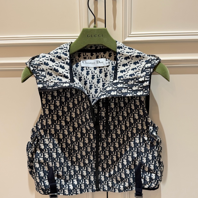 Dior 老花Logi連帽背心-0