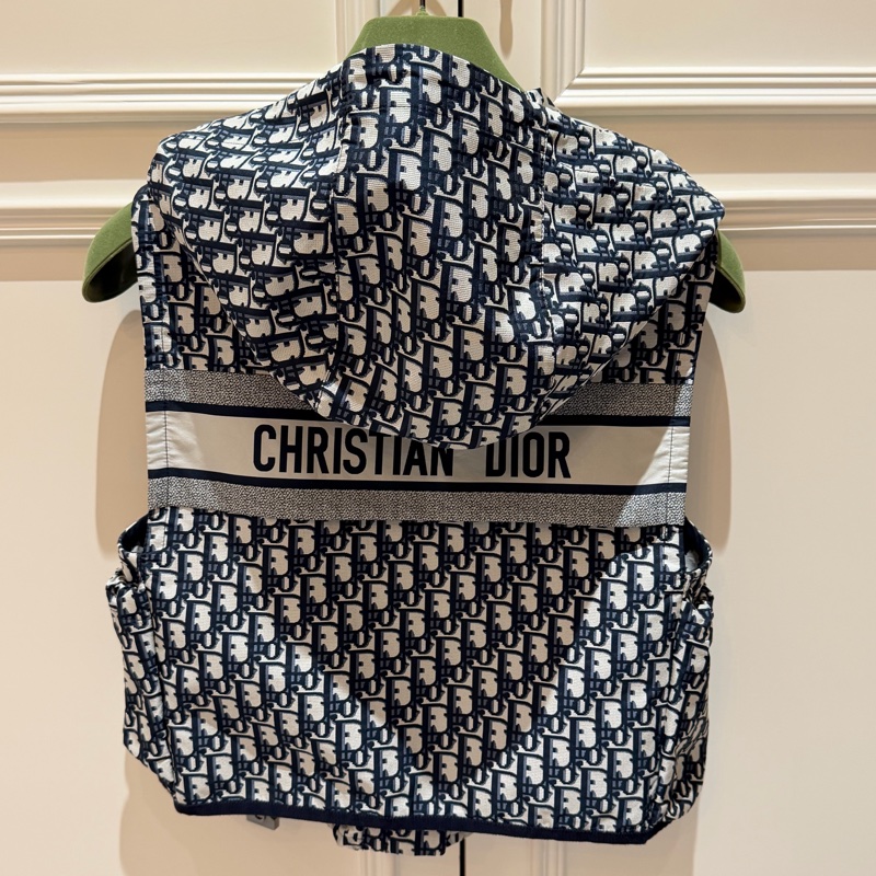 Dior 老花Logi連帽背心-1
