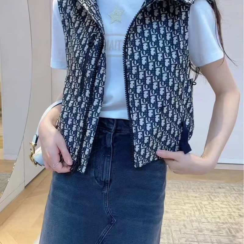 Dior 老花Logi連帽背心-12