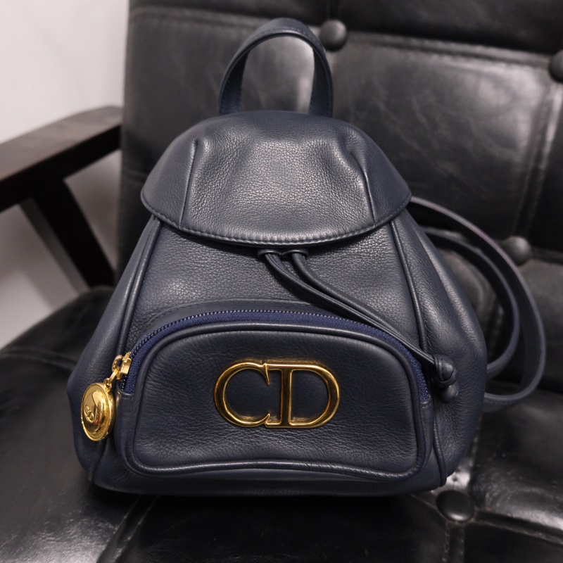 Dior CD Leather Backpack 迪奧中古金蛋書包/背包-1