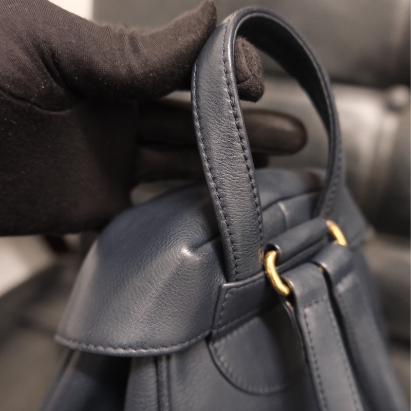 Dior CD Leather Backpack 迪奧中古金蛋書包/背包-6