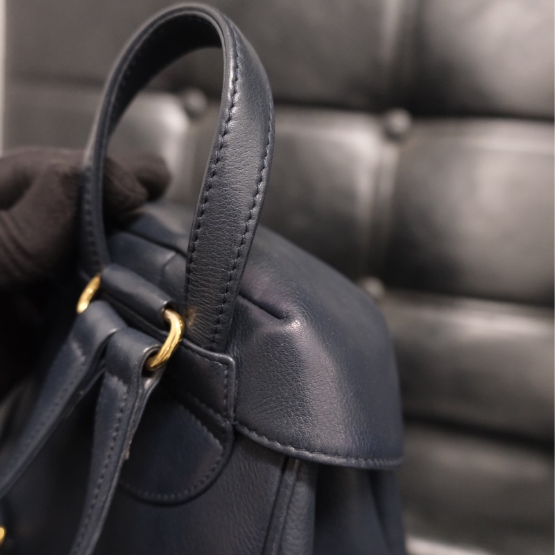 Dior CD Leather Backpack 迪奧中古金蛋書包/背包-7