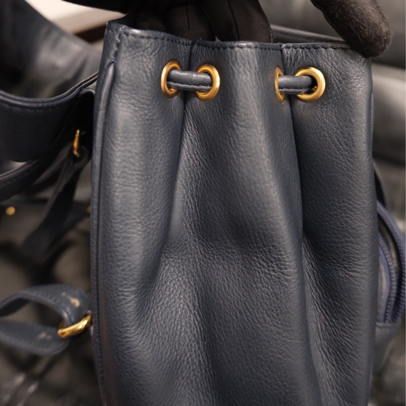 Dior CD Leather Backpack 迪奧中古金蛋書包/背包-10