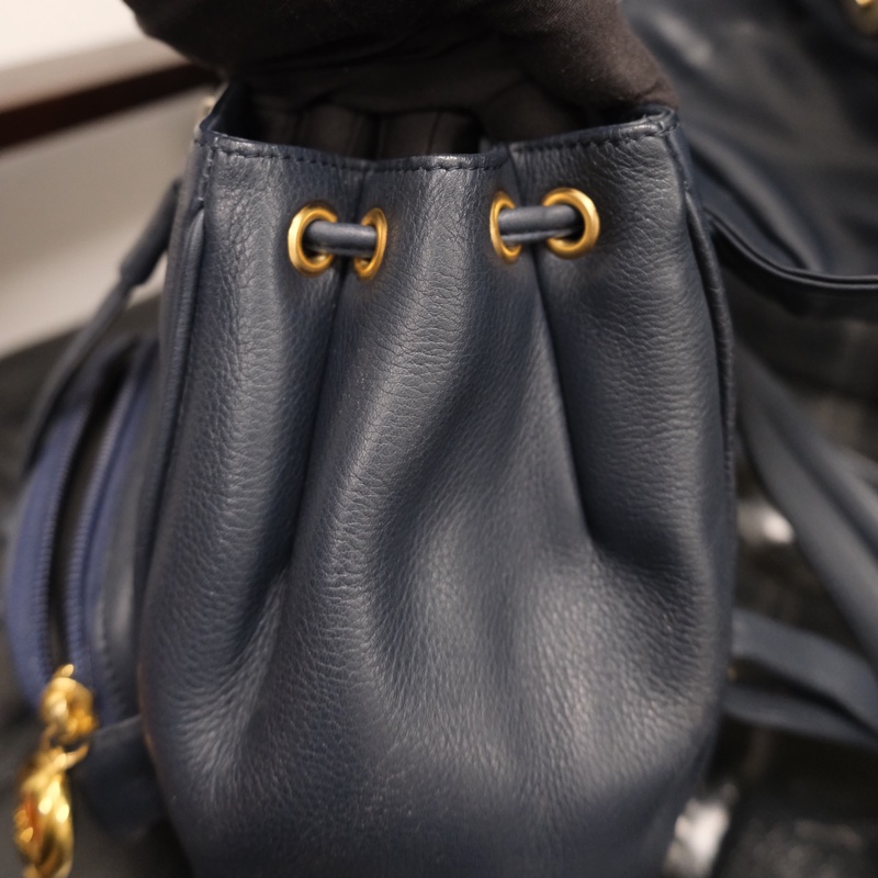 Dior CD Leather Backpack 迪奧中古金蛋書包/背包-12