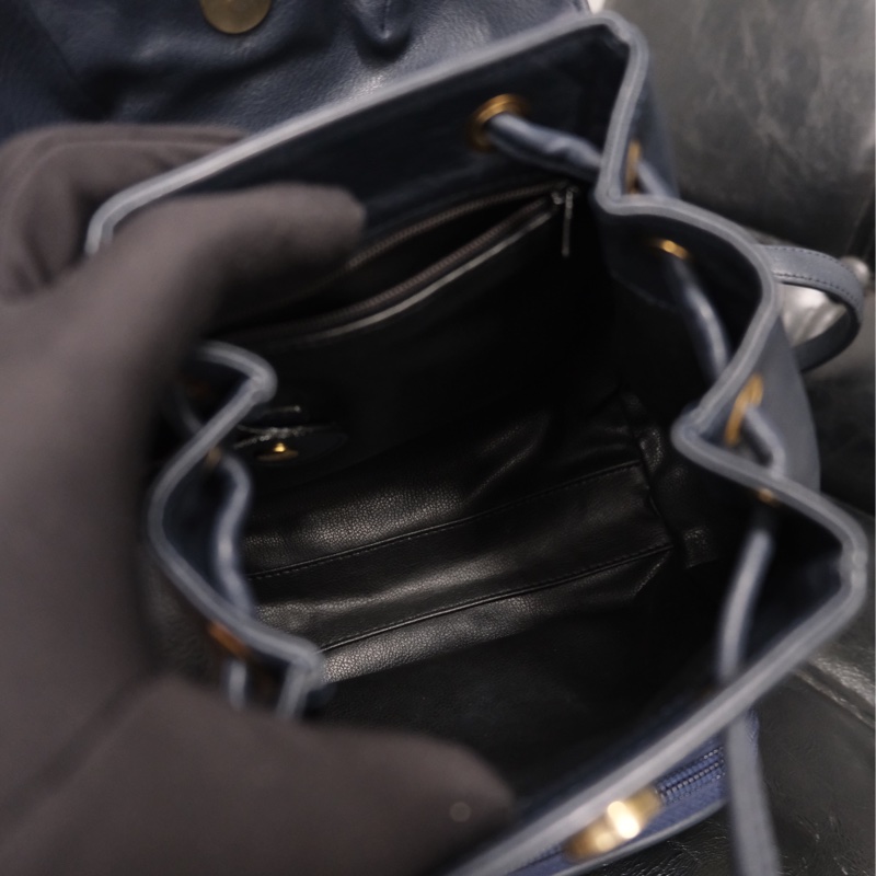 Dior CD Leather Backpack 迪奧中古金蛋書包/背包-23