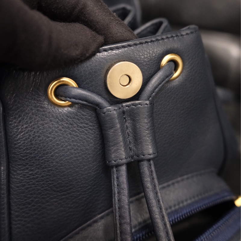 Dior CD Leather Backpack 迪奧中古金蛋書包/背包-27