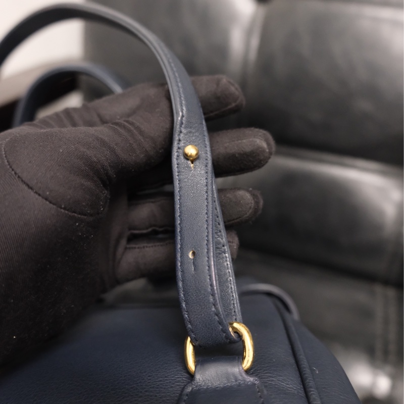 Dior CD Leather Backpack 迪奧中古金蛋書包/背包-30