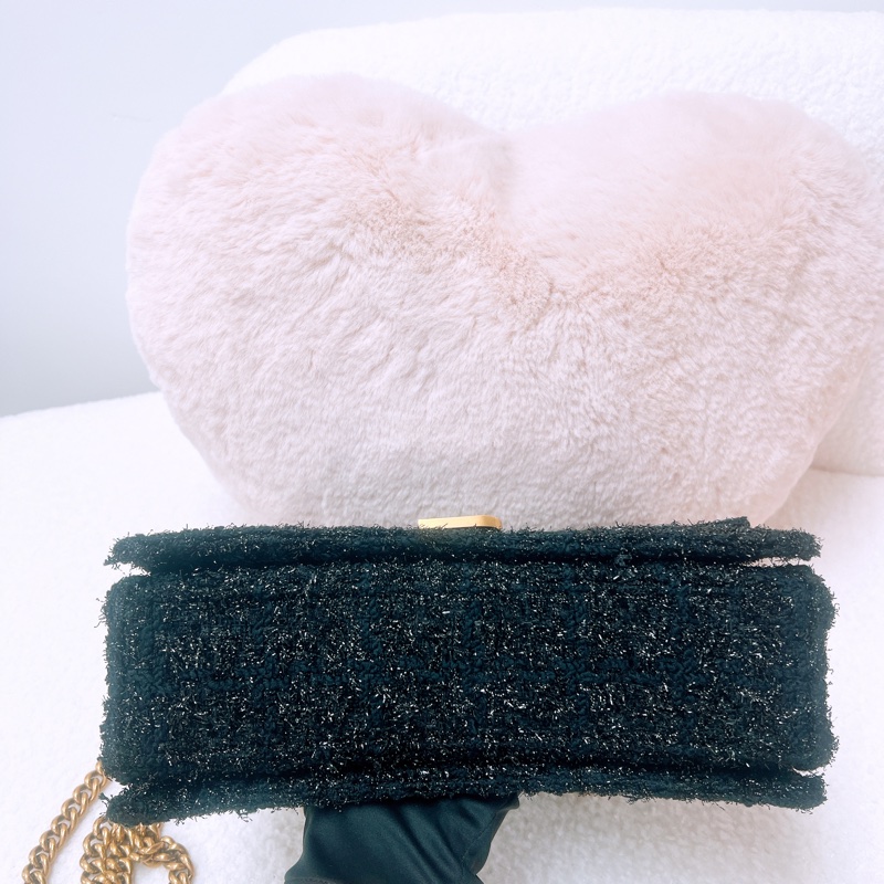 Balenciaga crush 小號黑色毛呢-2