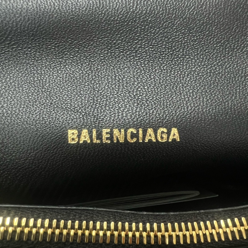 Balenciaga crush 小號黑色毛呢-12