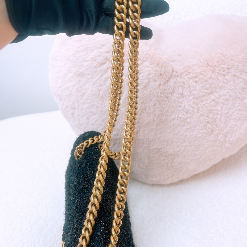 Balenciaga crush 小號黑色毛呢-15