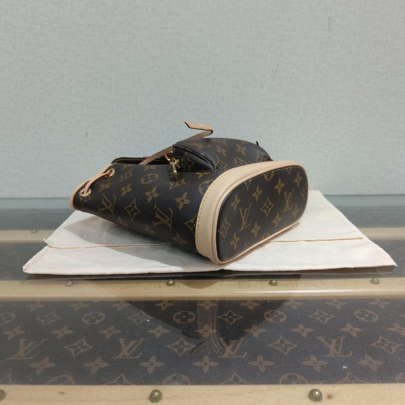 LV老花mini後背包芯片款 25*24*12 全新閒置配件盒子塵袋-4