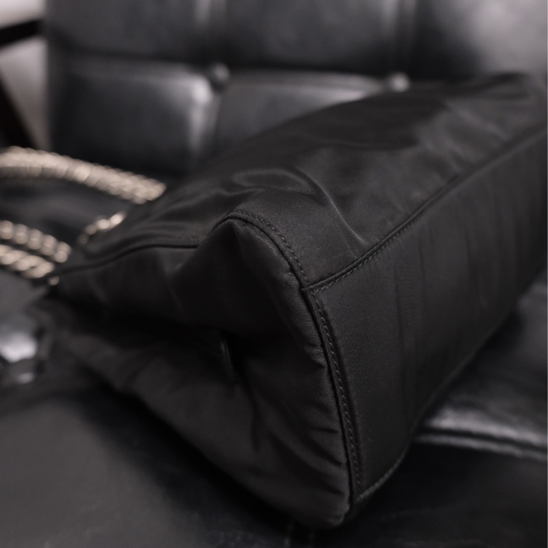 Prada Nylon Vintage Chain Bag 25 普拉特黑色中古尼龍降落傘/單肩包-12
