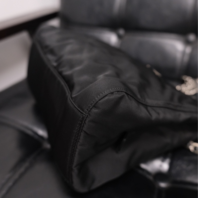 Prada Nylon Vintage Chain Bag 25 普拉特黑色中古尼龍降落傘/單肩包-14