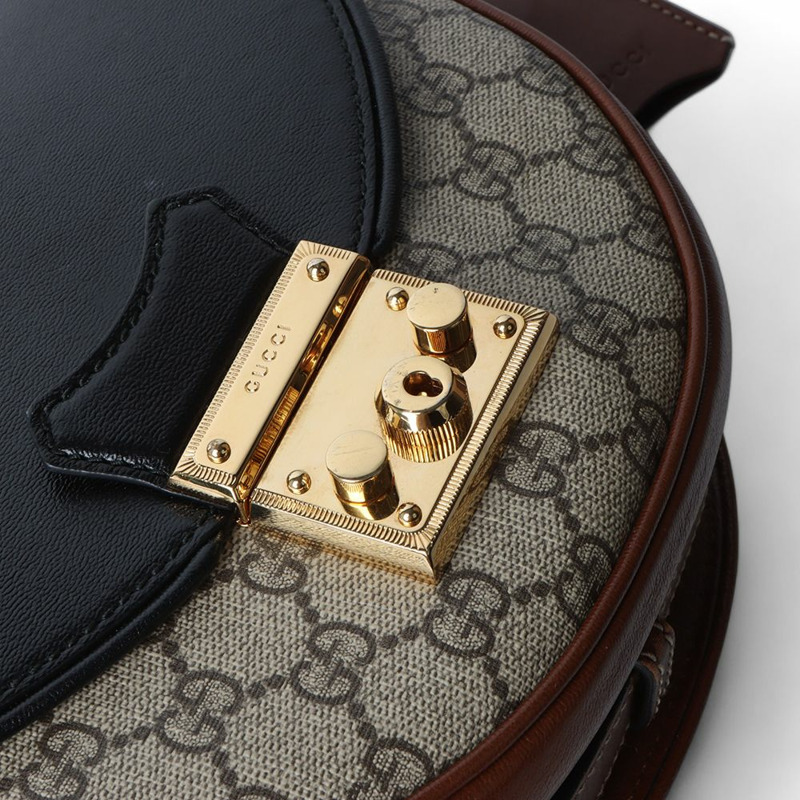 【包稅】GUCCI GG Supreme 鎖扣半月形斜背包 644524-3