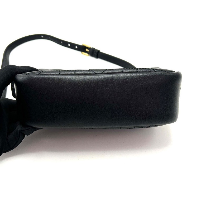 DIOR 黑金caro手提肩背斜背相機包19*12*6 98新配件塵袋-4