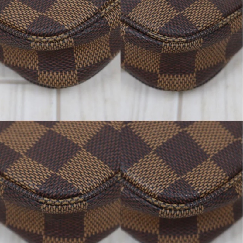 「JL精品代購」 98新 lv棋盤格單肩水桶包 附子包-14