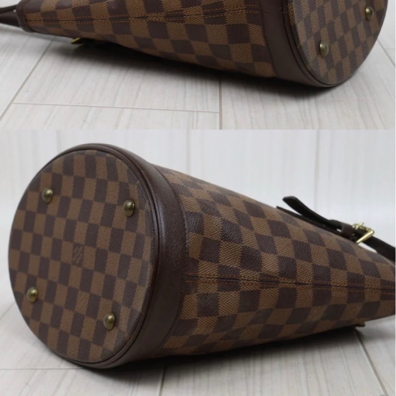 「JL精品代購」 98新 lv棋盤格單肩水桶包 附子包-23