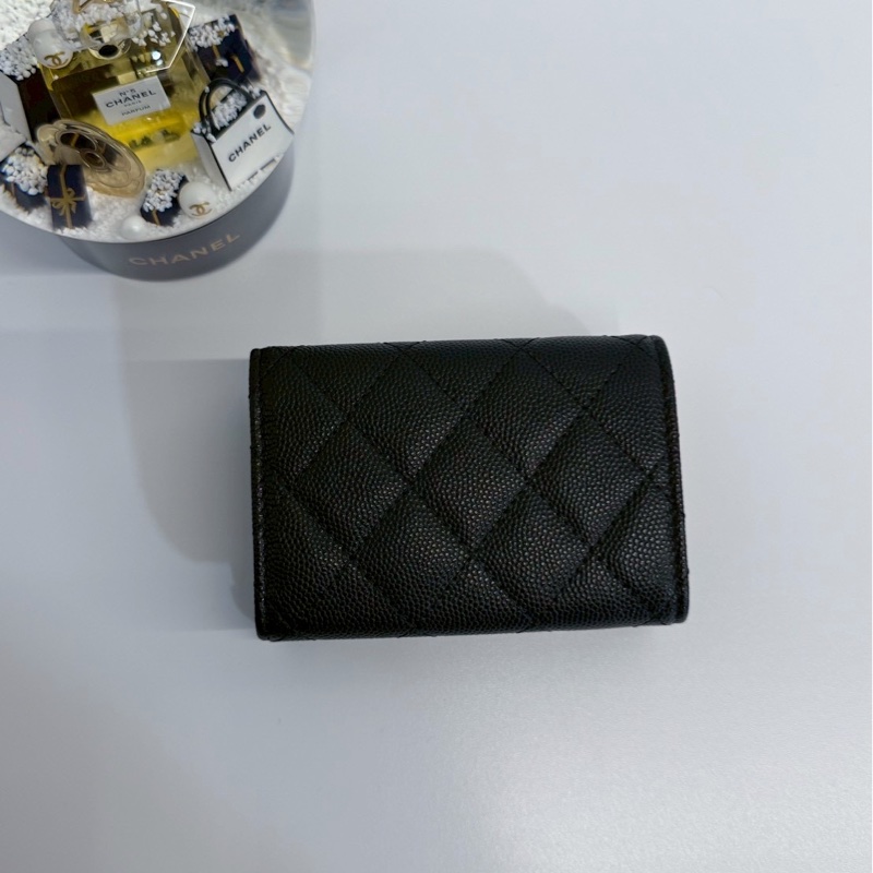 Chanel 小三摺夾 晶片款 全新閒置-1