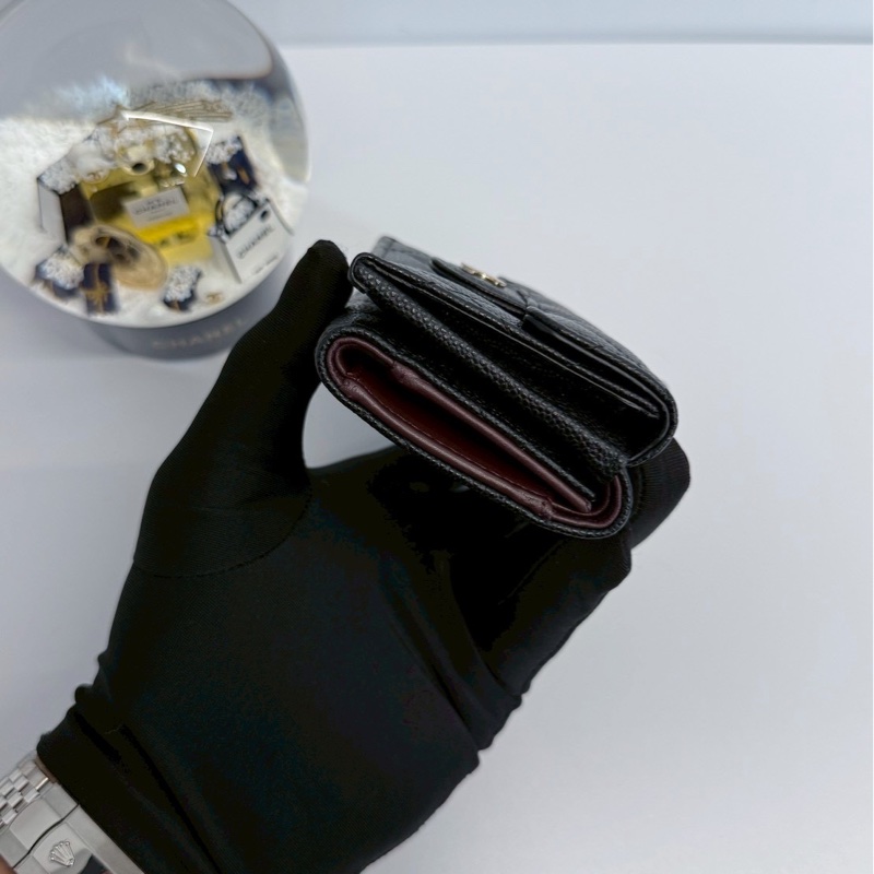 Chanel 小三摺夾 晶片款 全新閒置-3