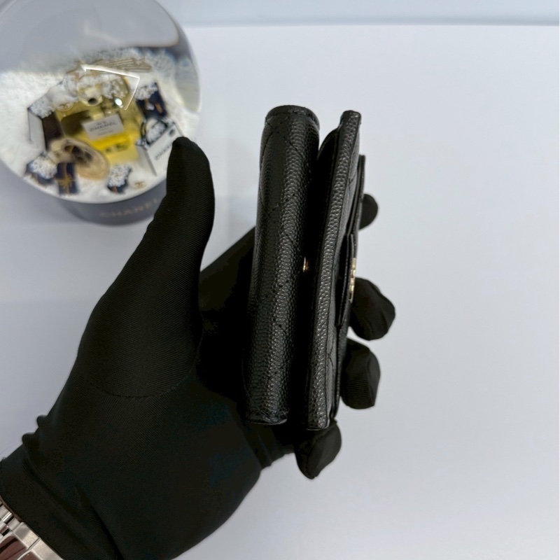 Chanel 小三摺夾 晶片款 全新閒置-4