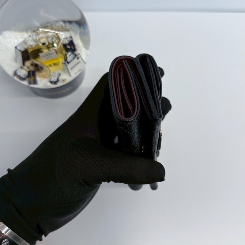 Chanel 小三摺夾 晶片款 全新閒置-5