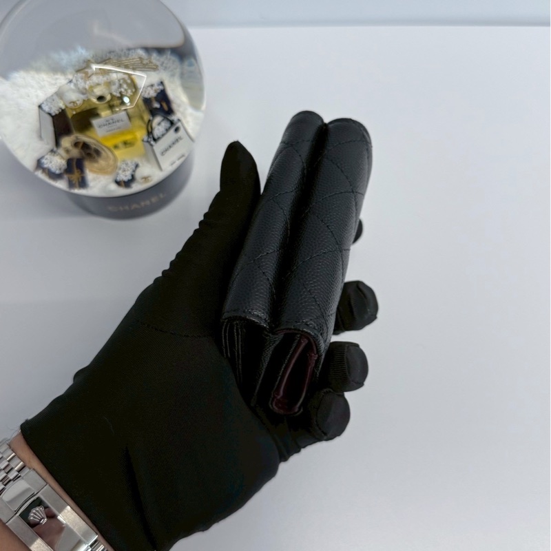 Chanel 小三摺夾 晶片款 全新閒置-7