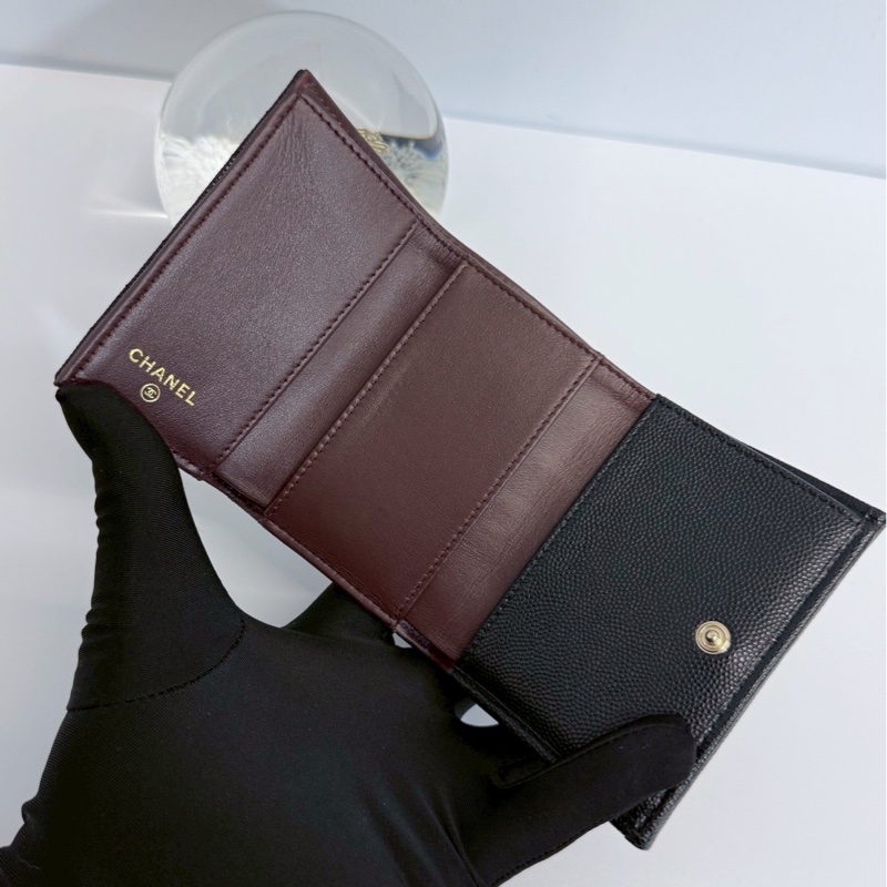 Chanel 小三摺夾 晶片款 全新閒置-9