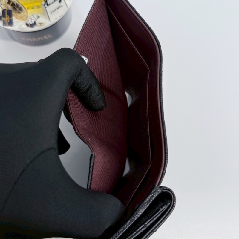 Chanel 小三摺夾 晶片款 全新閒置-10