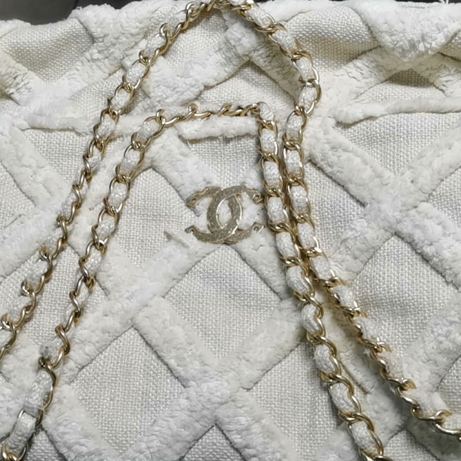 【Chanel檢漏✨ 全網最低價！】Chanel Tote毛呢鏈條包 仙氣飄飄-8