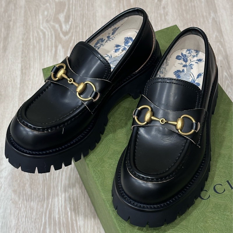 GUCCI古馳 小蜜蜂樂厚底福鞋 35號-4