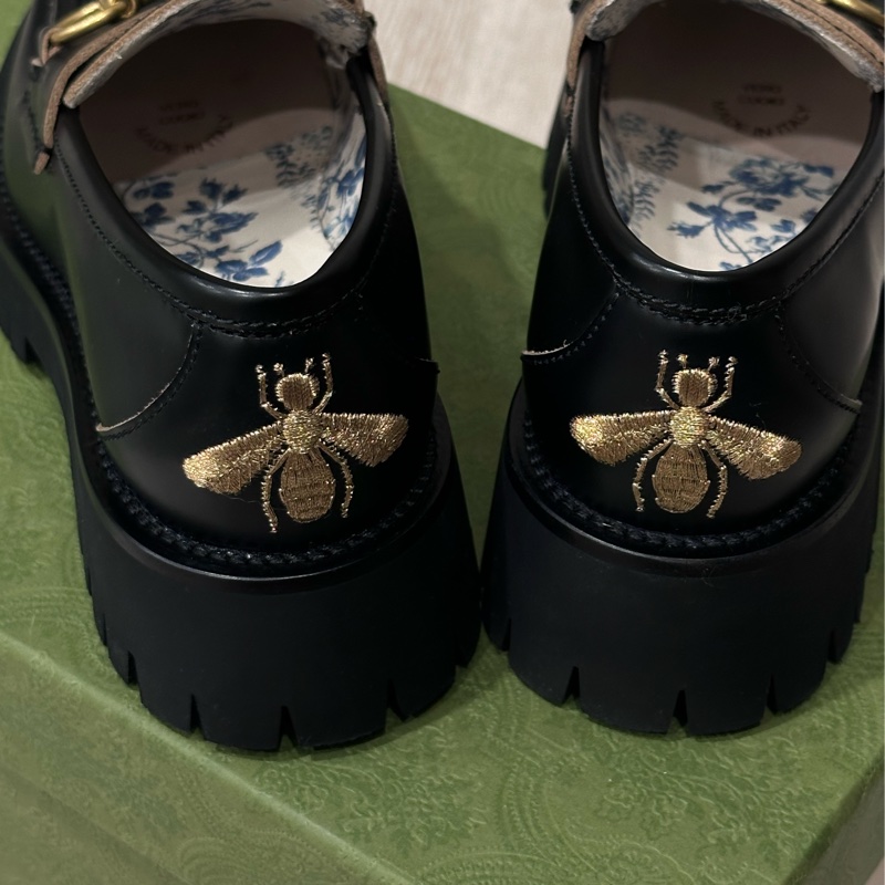 GUCCI古馳 小蜜蜂樂厚底福鞋 35號-5