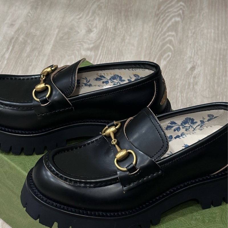 GUCCI古馳 小蜜蜂樂厚底福鞋 35號-6