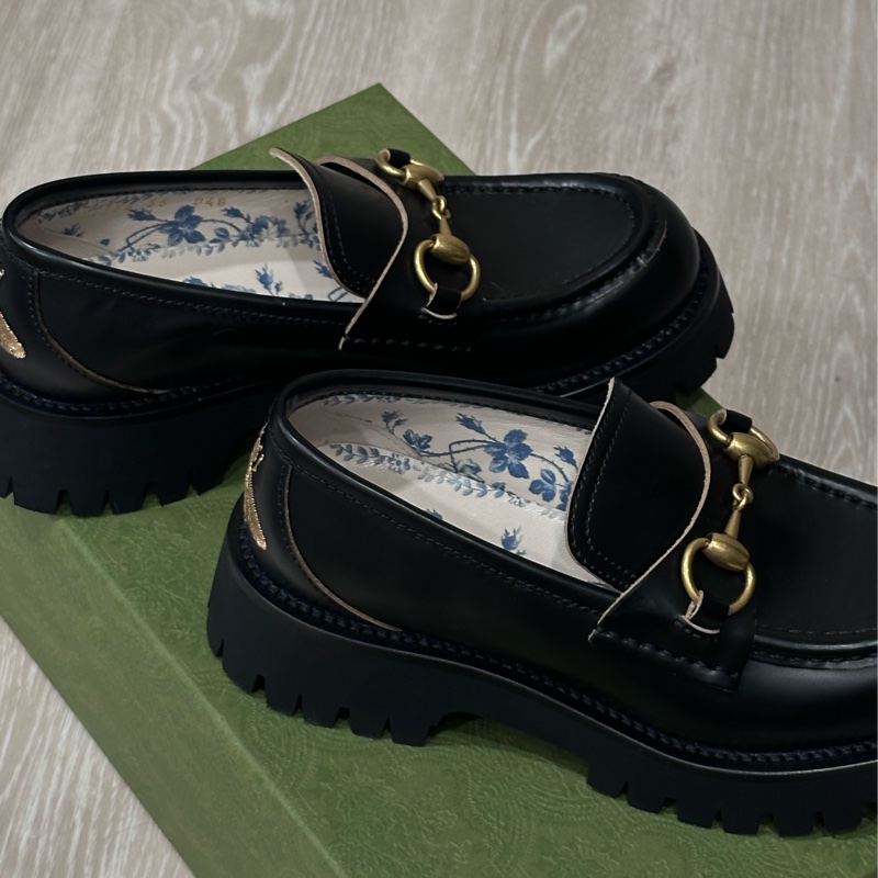 GUCCI古馳 小蜜蜂樂厚底福鞋 35號-7