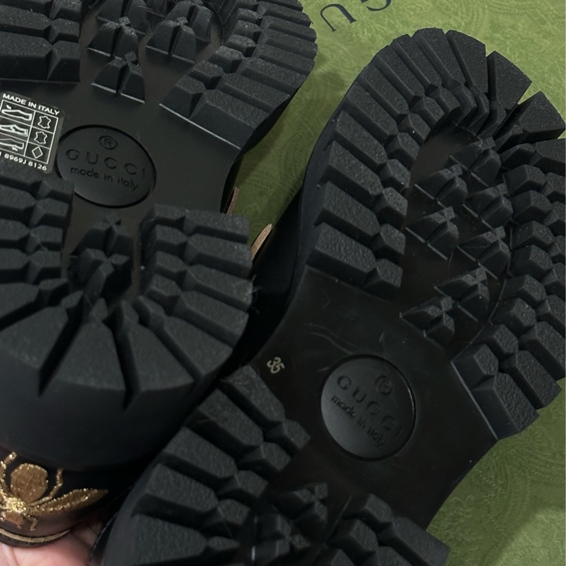 GUCCI古馳 小蜜蜂樂厚底福鞋 35號-8