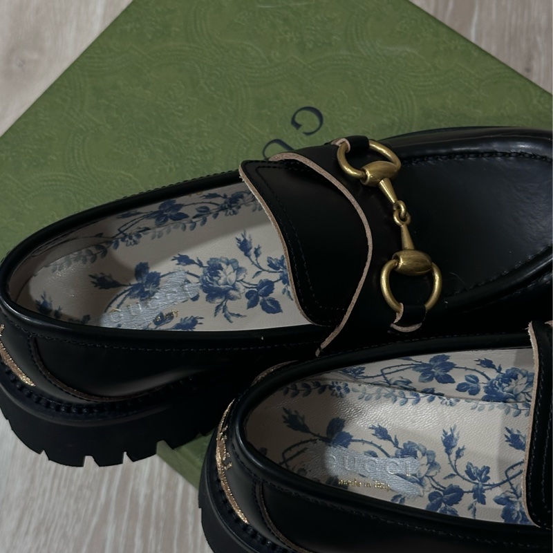 GUCCI古馳 小蜜蜂樂厚底福鞋 35號-10