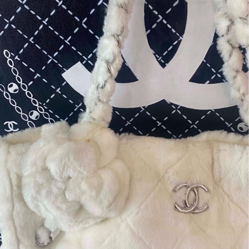 【檢漏價✨ 全網最低價！】Chanel 兔毛鏈條包 仙氣飄飄-2